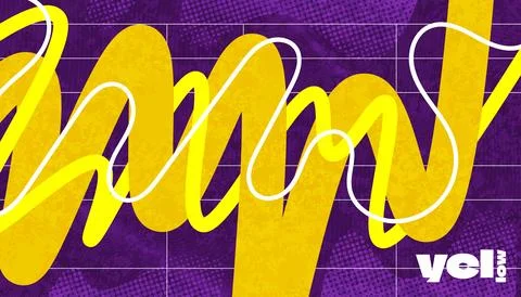 Abstract Creative Background with Wavy Lines, Halftones and Texture Effects Illustrazione stock