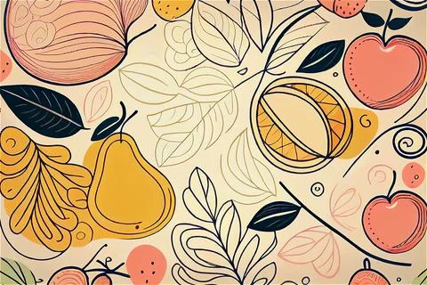 Abstract creative beautiful fruit pattern 스톡 일러스트