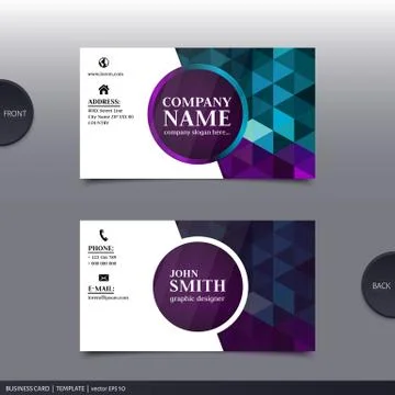 Abstract creative business card.  Vector. Stock Illustration