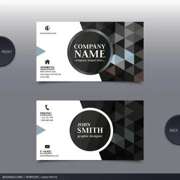 Abstract creative business card.  Vector. Stock Illustration