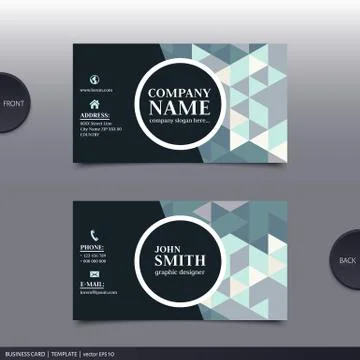 Abstract creative business card.  Vector. Stock Illustration