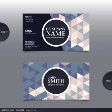 Abstract creative business card.  Vector. Stock Illustration