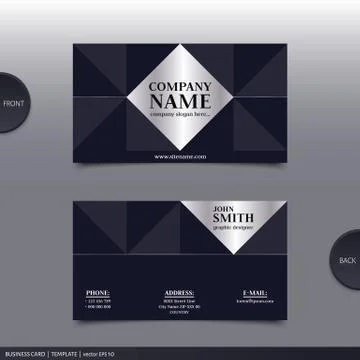 Abstract creative business card.  Vector. Stock Illustration
