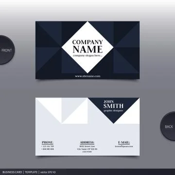 Abstract creative business card.  Vector. Stock Illustration