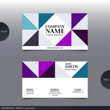 Abstract creative business card.  Vector. Stock Illustration