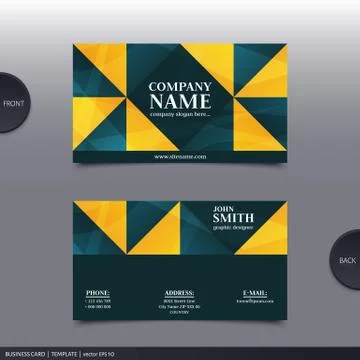 Abstract creative business card.  Vector. Stock Illustration