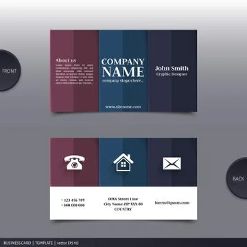 Abstract creative business card.  Vector. Stock Illustration
