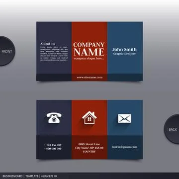 Abstract creative business card.  Vector. Stock Illustration