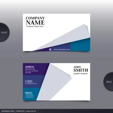 Abstract creative business card.  Vector. Stock Illustration