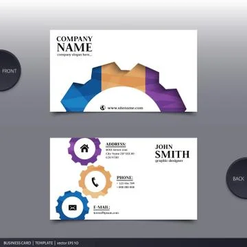 Abstract creative business card.  Vector. Stock Illustration