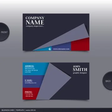 Abstract creative business card.  Vector. Stock Illustration