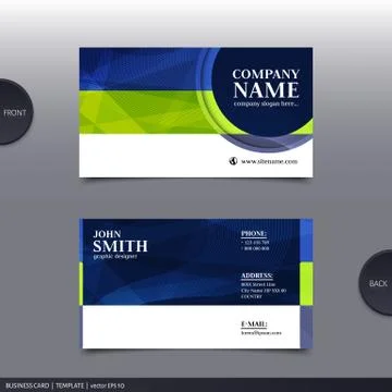 Abstract creative business card.  Vector. Stock Illustration