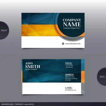 Abstract creative business card.  Vector. Stock Illustration