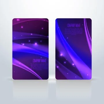 Abstract creative business cards. Illustrazione stock