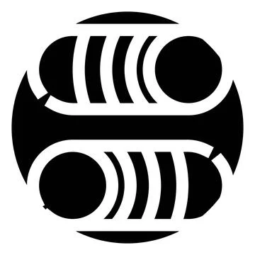 Abstract creative circular graphic design emblem element Stock Illustration