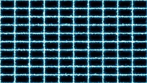 Abstract creative colorful neon grid background. Tiles, squares with glow, neon  Video stock 116384484