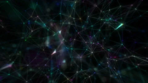 Abstract creative composition. Neon neurons. Stock Footage 115571334