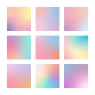 Abstract creative concept pale gradients background set in eps format Stock-Illustration
