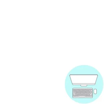 Abstract Creative concept vector background. Line icons flat design elements Stockillustratie