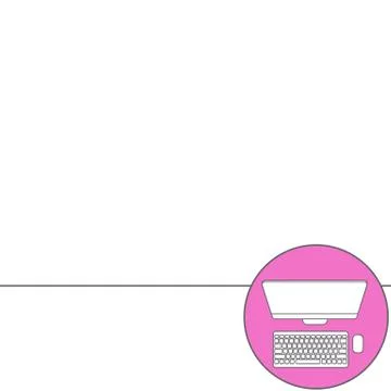 Abstract Creative concept vector background. Line icons flat design elements Stockillustratie