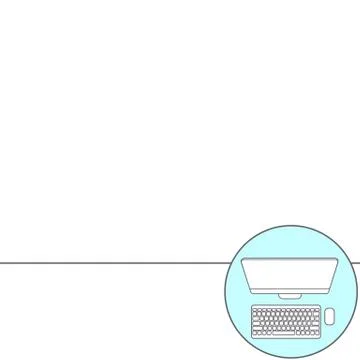 Abstract Creative concept vector background. Line icons flat design elements Illustrazione stock