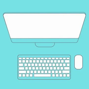 Abstract Creative concept vector background. Line icons flat design elements Illustrazione stock