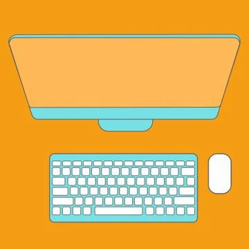 Abstract Creative concept vector background. Line icons flat design elements Stockillustratie