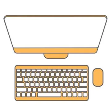 Abstract Creative concept vector background. Line icons flat design elements Stockillustratie