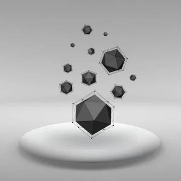 Abstract Creative concept vector background of geometric shapes the lines c.. 스톡 일러스트