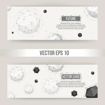 Abstract Creative concept vector background of geometric shapes from triangul Illustrazione stock
