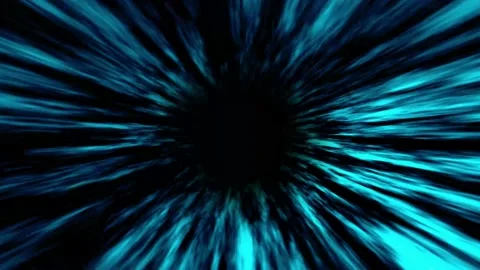 Abstract creative cosmic background. Hyper jump into another galaxy. Speed of Stock-Footage 142765323