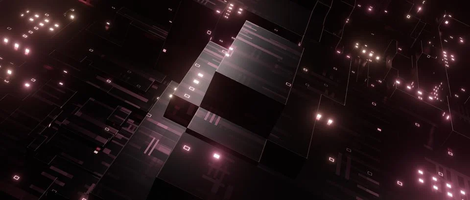 Abstract Creative Data Blocks Light Background Abstract Creative Data Process 스톡 사진