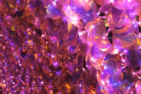 Abstract creative decor round pink scales defocus Stock Photos