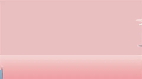 Abstract creative design of small and big circle on pink background Stock Footage 153161775