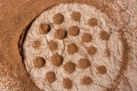 Abstract creative dots pattern texture Foto stock