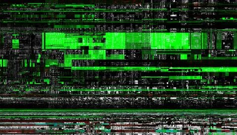 Abstract creative glitch overlay texture. Geometric pixel pattern of a digita 写真素材