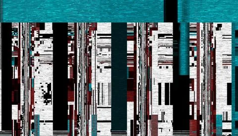 Abstract creative glitch overlay texture. Geometric pixel pattern of a digi.. 스톡 사진