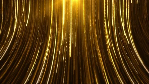 Abstract Creative Golden rays striped pattern Loop shiny texture particles Stock Footage 141683269