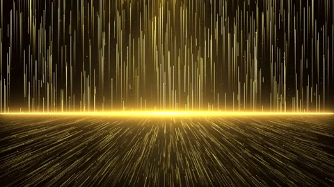 Abstract Creative Golden rays striped pattern Loop shiny texture particles Stock Footage 151417891