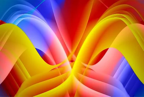 Abstract creative hd wallpaper liquid color gradient colorful wavy fluid 库存插图