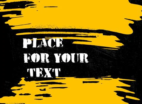 Abstract creative header. Hand Drawn ink texture. Stock Illustration