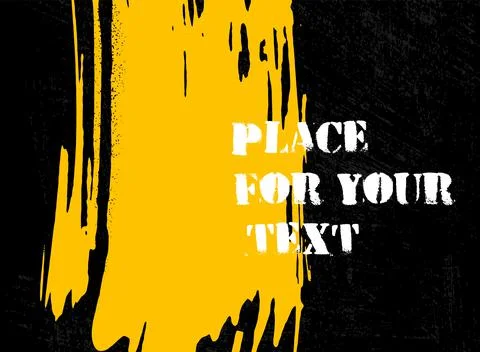 Abstract creative header. Hand Drawn ink texture. Stock Illustration