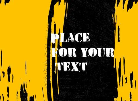 Abstract creative header. Hand Drawn ink texture. Stock Illustration