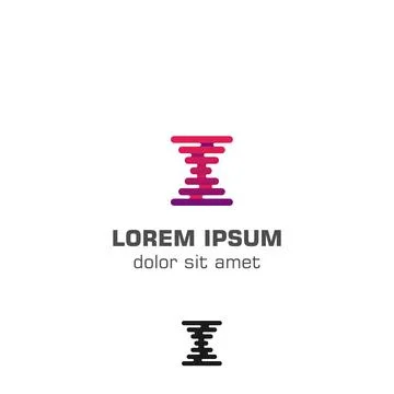 Abstract creative hourglass. Vector logo template Stock Illustration