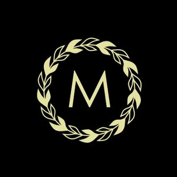 Abstract creative Letter M initial logo design vector template Stock Illustration