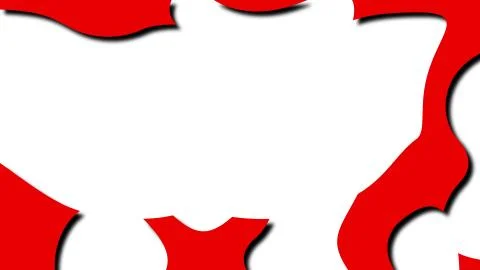 Abstract creative like liquid shape in cartoon style, 3d render computer Illustrazione stock