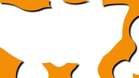 Abstract creative like liquid shape in cartoon style, 3d render computer Stock Illustration