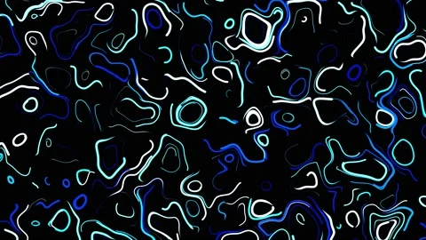 Abstract creative looped bg with curled lines like blue trails on surface. Lines Stock Footage 141665219