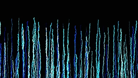 Abstract creative looped bg with curled lines like blue trails on surface. Lines Stock Footage 141665525