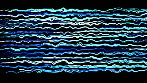 Abstract creative looped bg with curled lines like blue trails on surface. Lines Stock Footage 141665583